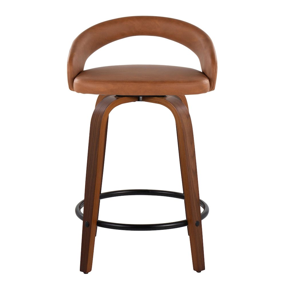 Grotto Upholstered 24" Fixed-Height Counter Stool - Set of 2