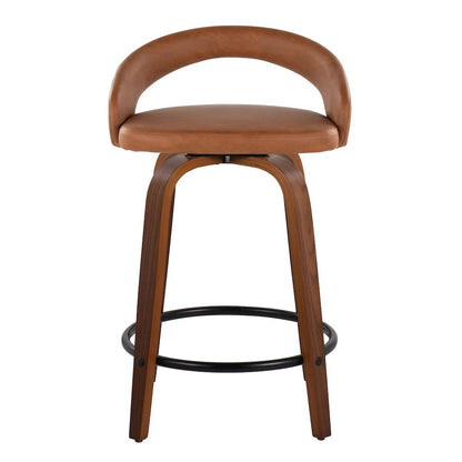 Grotto Upholstered 24" Fixed-Height Counter Stool - Set of 2