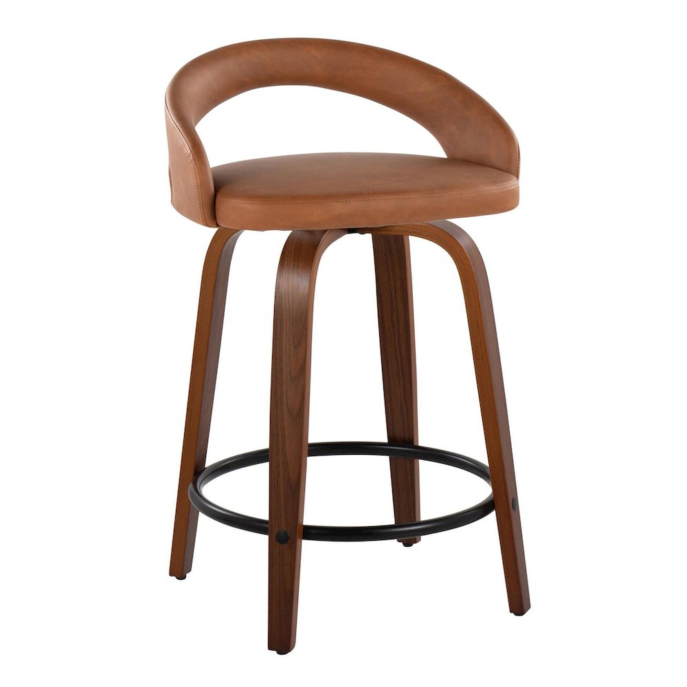 Grotto Upholstered 24" Fixed-Height Counter Stool - Set of 2