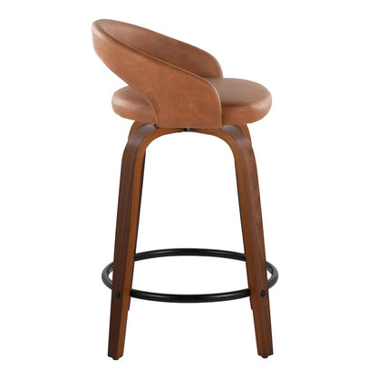 Grotto Upholstered 24" Fixed-Height Counter Stool - Set of 2