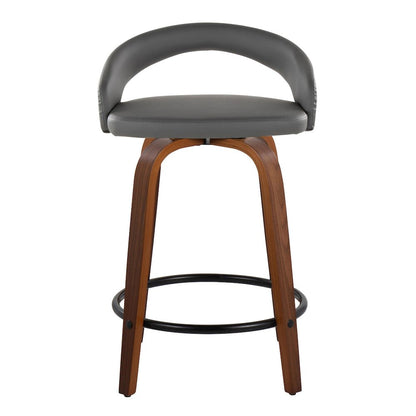 Grotto Upholstered 24" Fixed-Height Counter Stool - Set of 2