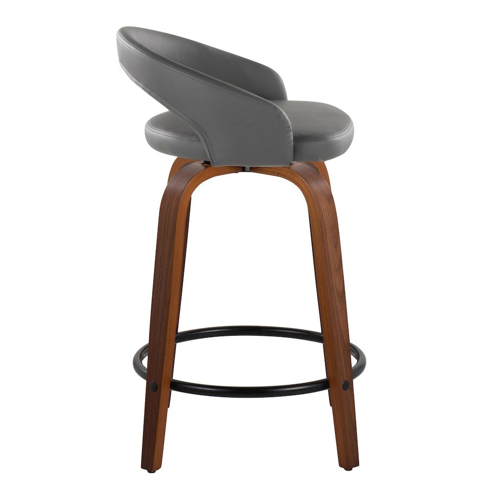 Grotto Upholstered 24" Fixed-Height Counter Stool - Set of 2
