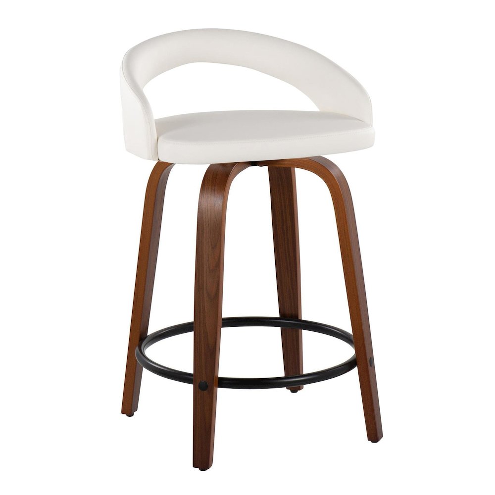 Grotto Upholstered 24" Fixed-Height Counter Stool - Set of 2