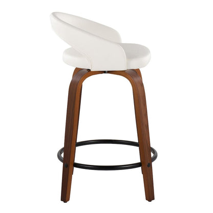 Grotto Upholstered 24" Fixed-Height Counter Stool - Set of 2