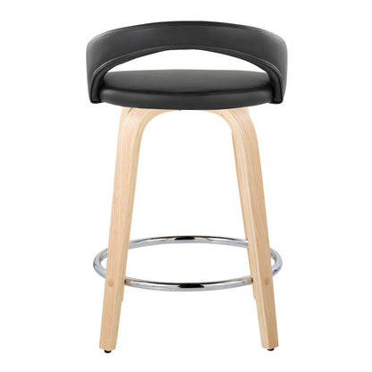 Grotto Upholstered 24" Fixed-Height Counter Stool - Set of 2
