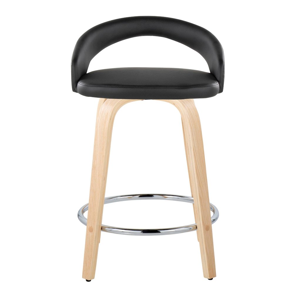 Grotto Upholstered 24" Fixed-Height Counter Stool - Set of 2