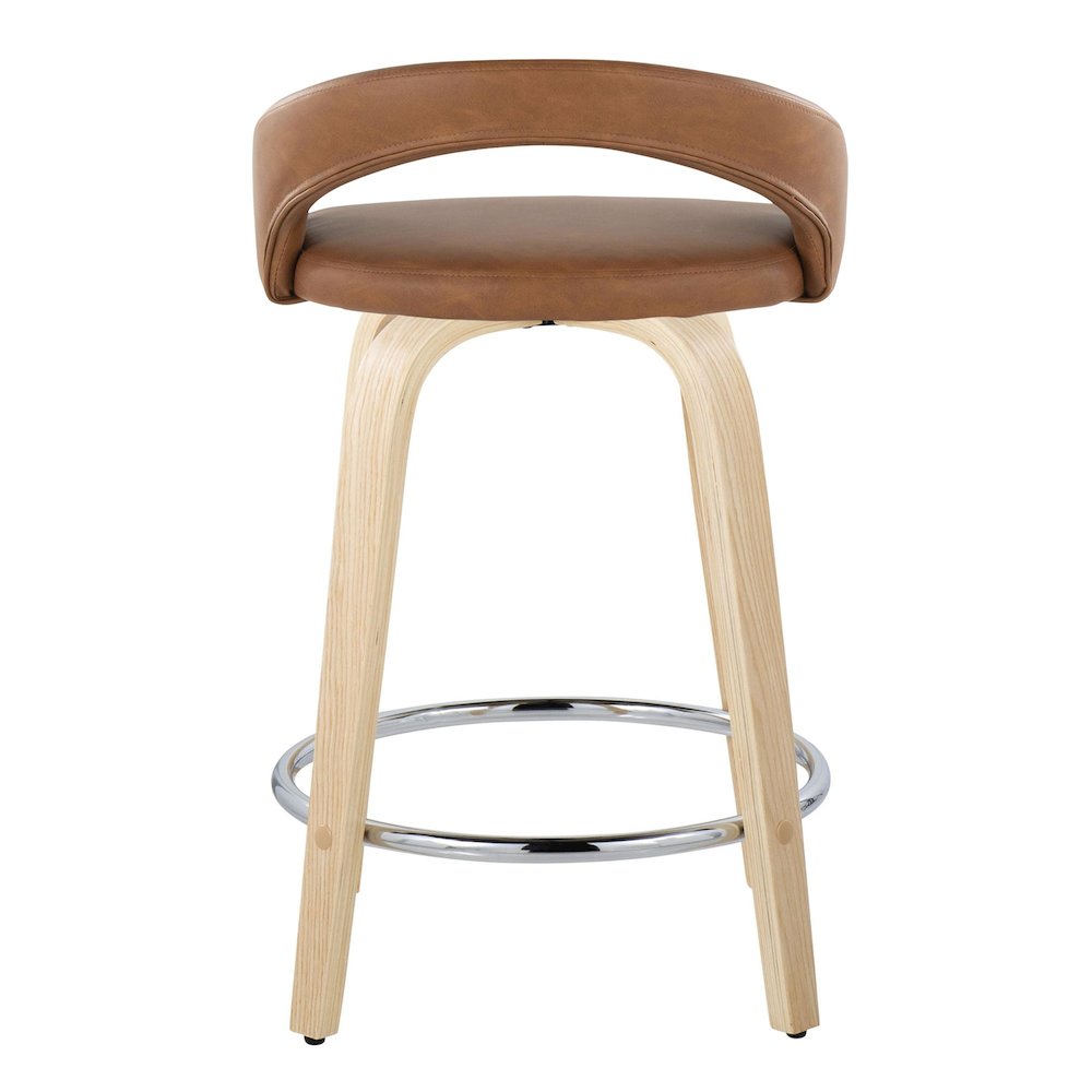 Grotto Upholstered 24" Fixed-Height Counter Stool - Set of 2