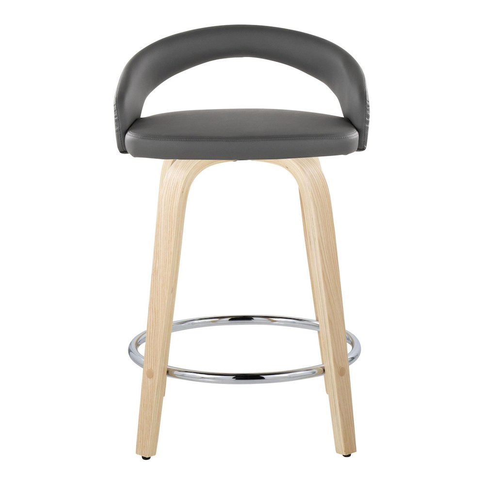 Grotto Upholstered 24" Fixed-Height Counter Stool - Set of 2