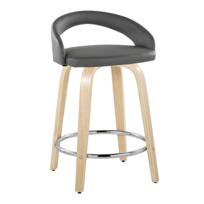 Grotto Upholstered 24" Fixed-Height Counter Stool - Set of 2