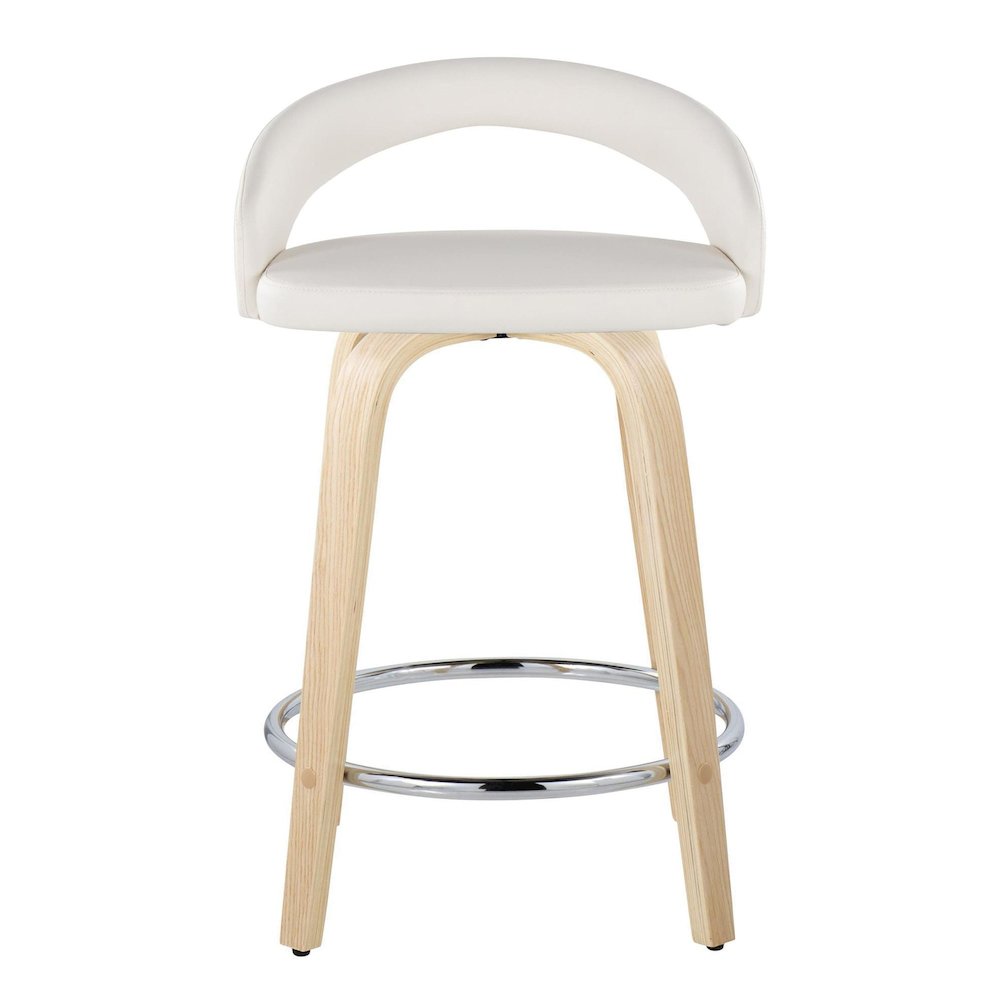 Grotto Upholstered 24" Fixed-Height Counter Stool - Set of 2