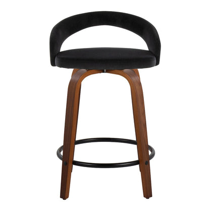 Grotto Upholstered 24" Fixed-Height Counter Stool - Set of 2