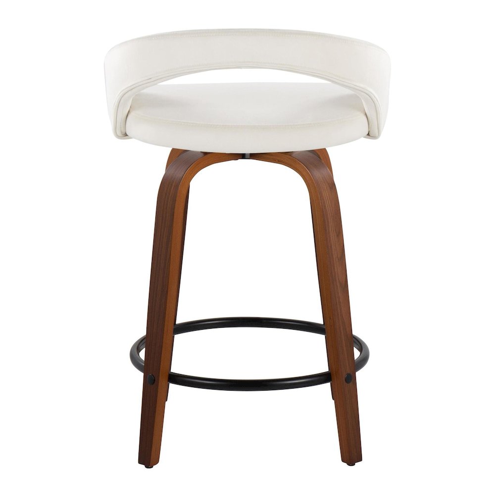 Grotto Upholstered 24" Fixed-Height Counter Stool - Set of 2