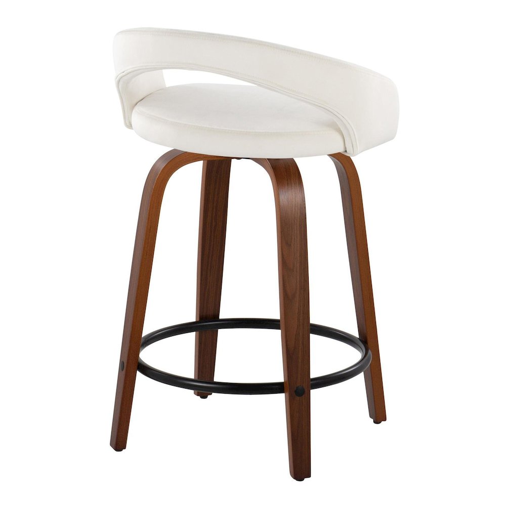 Grotto Upholstered 24" Fixed-Height Counter Stool - Set of 2