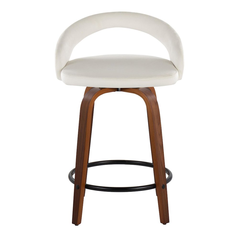 Grotto Upholstered 24" Fixed-Height Counter Stool - Set of 2