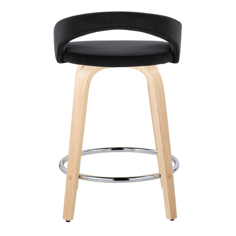 Grotto Upholstered 24" Fixed-Height Counter Stool - Set of 2