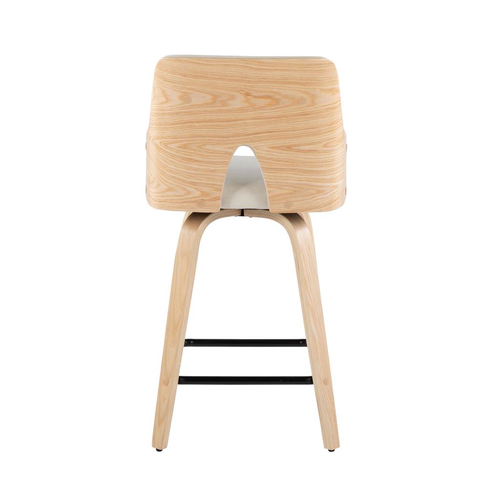 Beige Stella 24" Fixed-Height Counter Stool - Set of 2