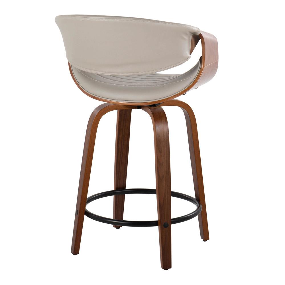 Brown Symphony 24" Fixed-Height Counter Stool - Set of 2