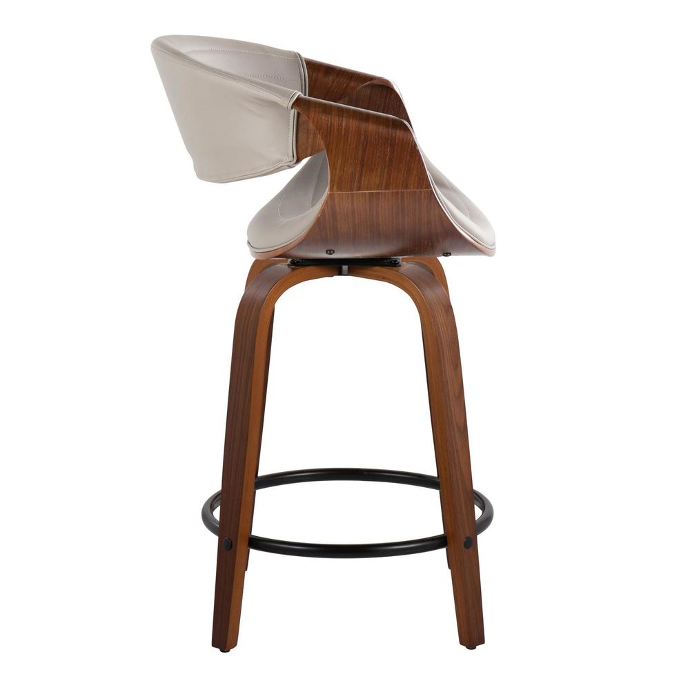 Brown Symphony 24" Fixed-Height Counter Stool - Set of 2
