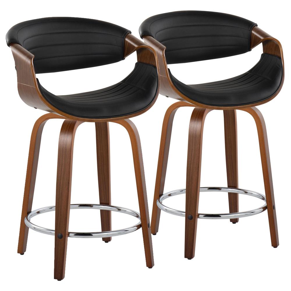 Curvo Fixed-height Counter Stool - Set Of 2