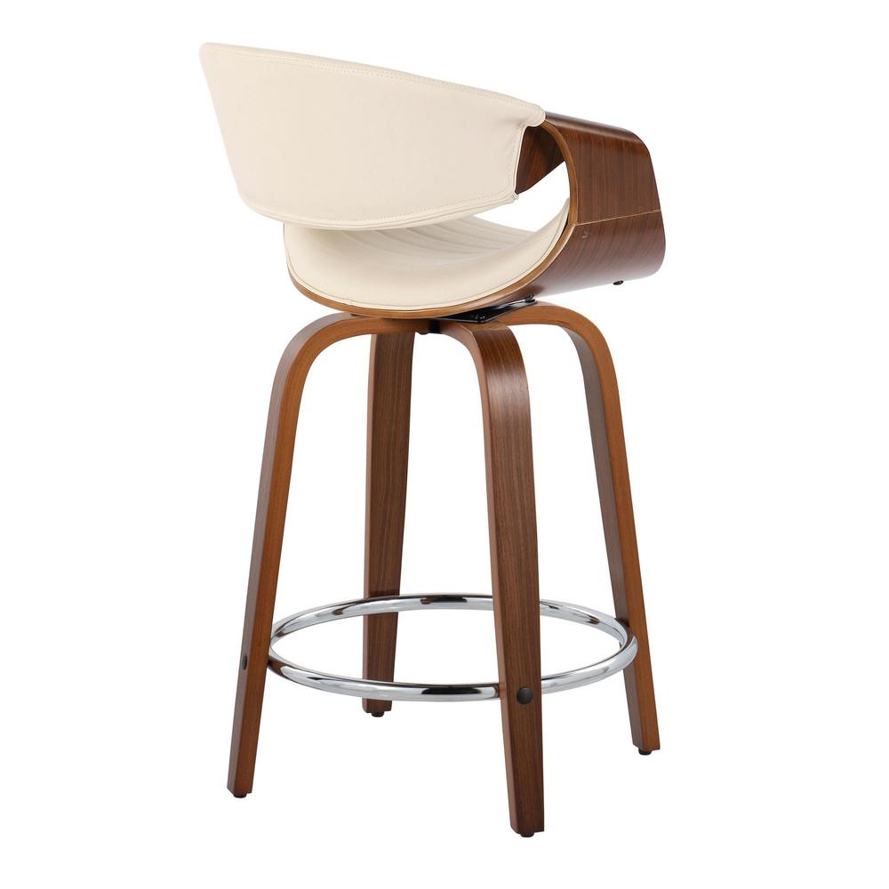 Brown Symphony 24" Fixed-Height Counter Stool - Set of 2