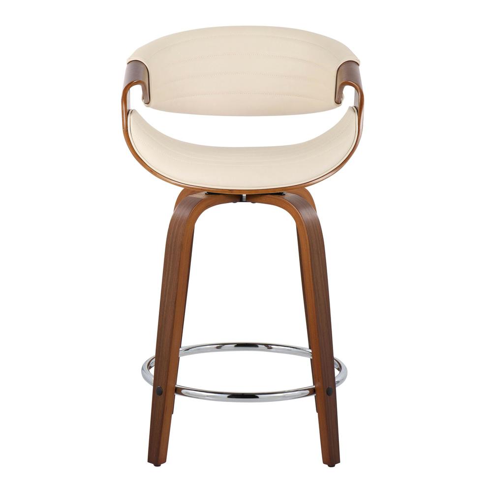 Brown Symphony 24" Fixed-Height Counter Stool - Set of 2