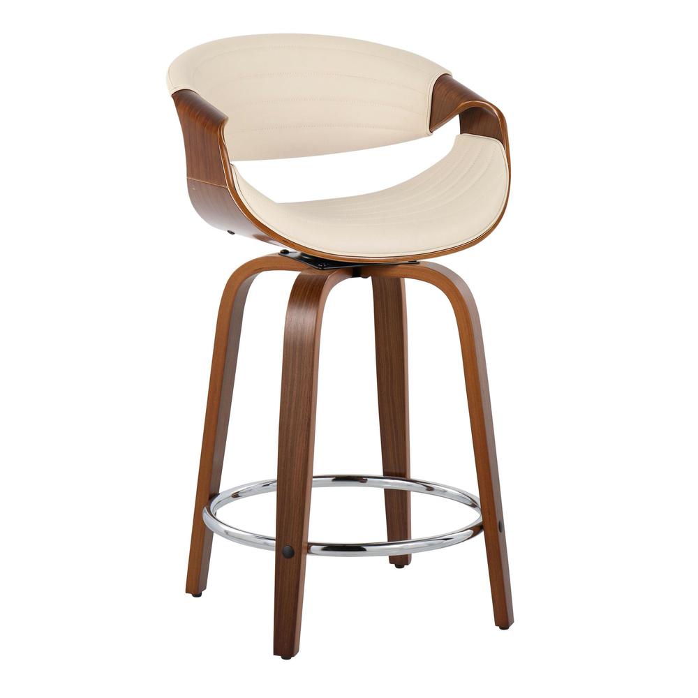 Brown Symphony 24" Fixed-Height Counter Stool - Set of 2