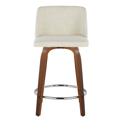 Toriano 24" Fixed-Height Counter Stool - Set of 2