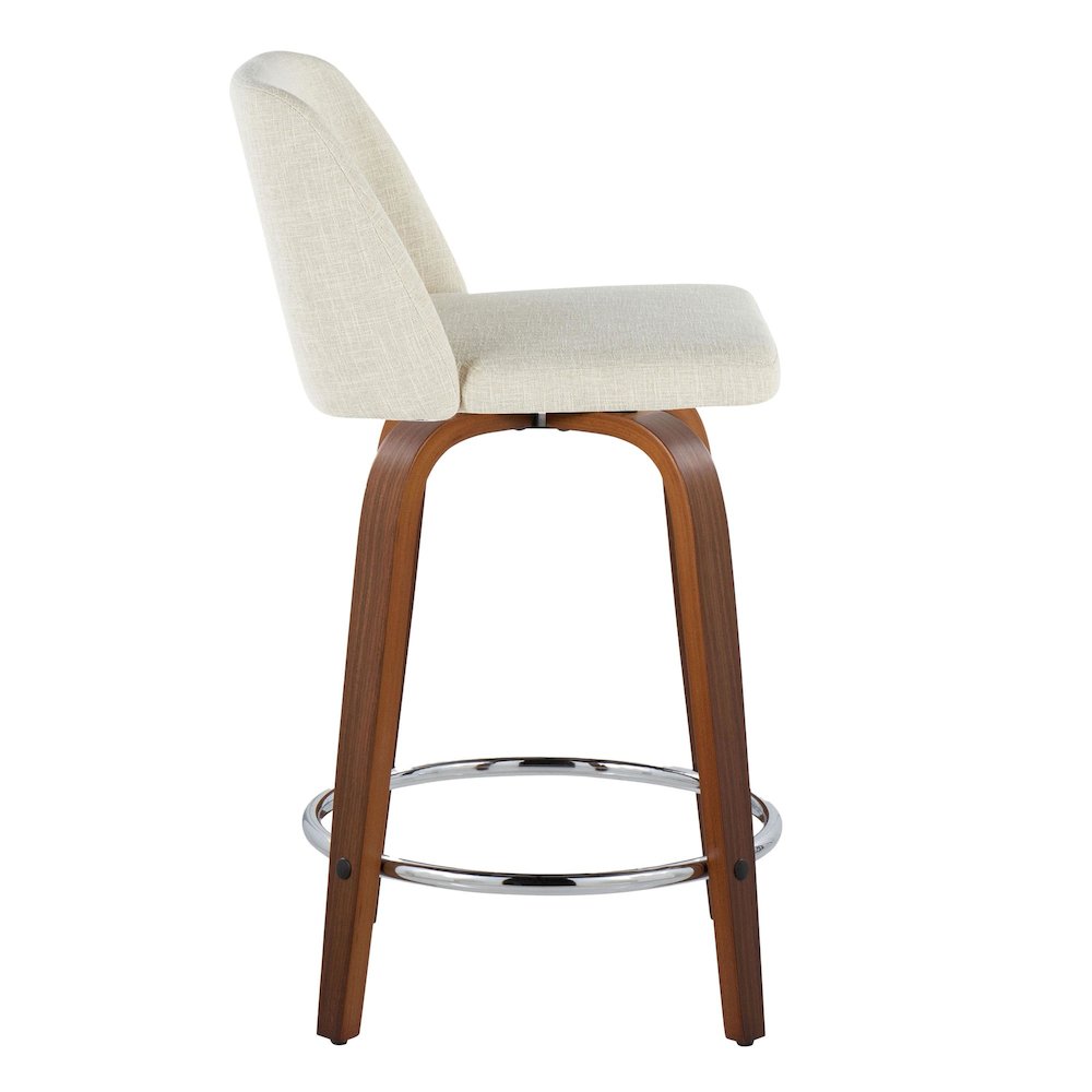 Toriano 24" Fixed-Height Counter Stool - Set of 2