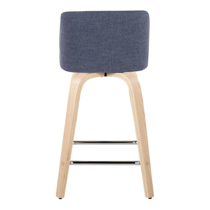 Brown Toriano 24" Fixed-Height Counter Stool - Set of 2