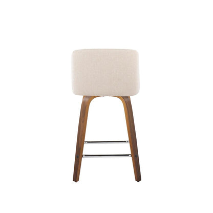 Brown Toriano 24" Fixed Height Counter Stool - Set of 2