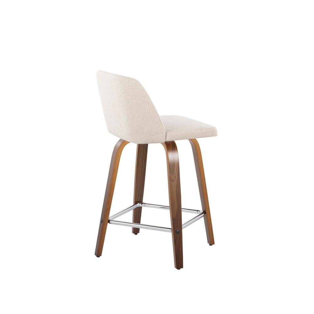 Brown Toriano 24" Fixed Height Counter Stool - Set of 2