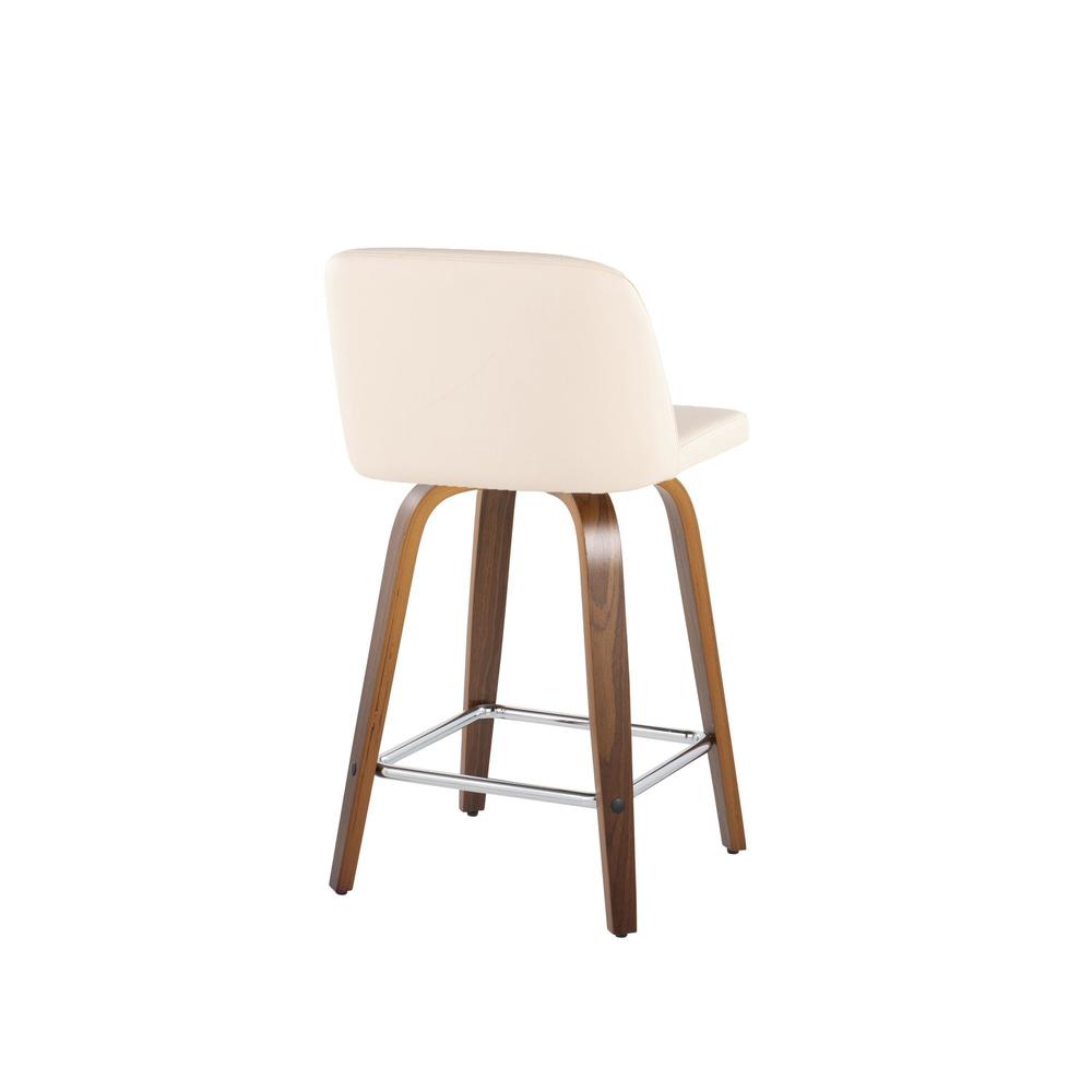 Brown Toriano 24" Fixed Height Counter Stool - Set of 2