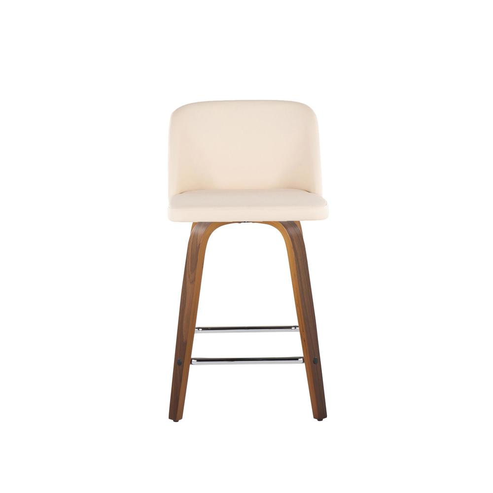 Brown Toriano 24" Fixed Height Counter Stool - Set of 2