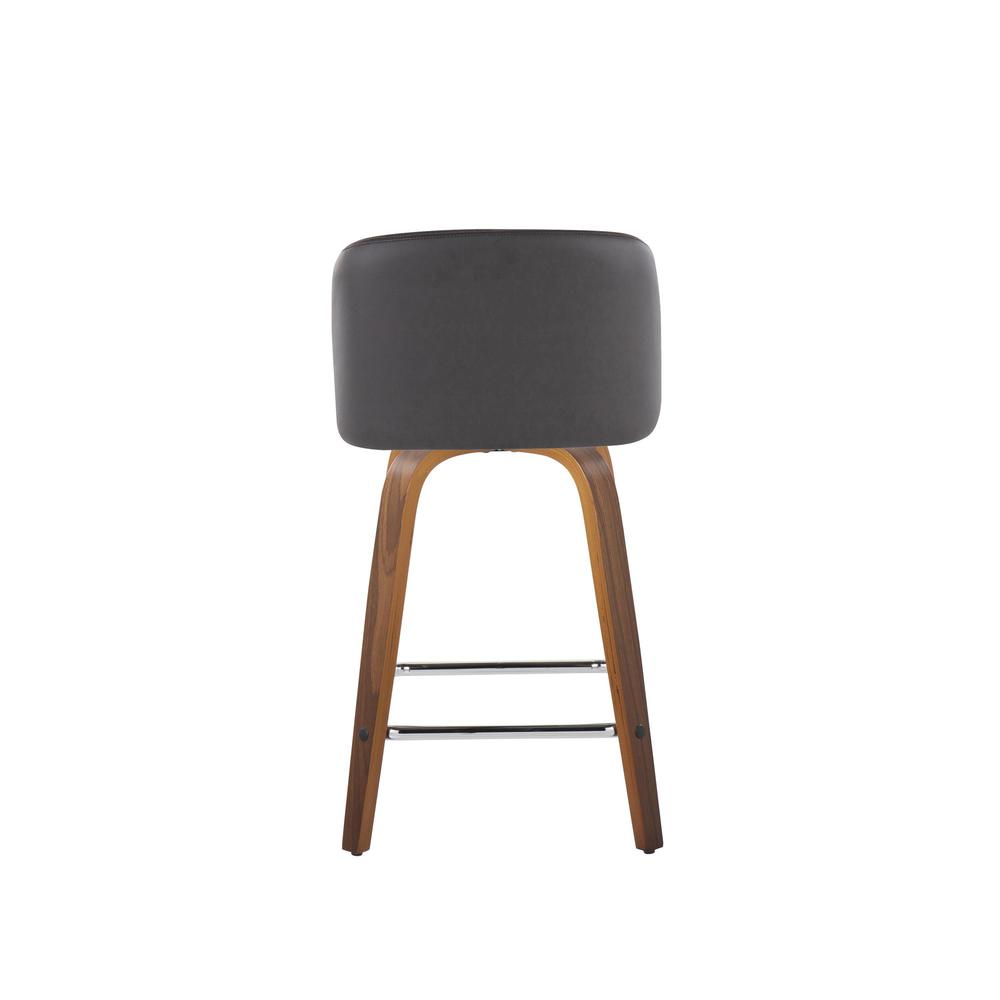 Brown Toriano 24" Fixed Height Counter Stool - Set of 2
