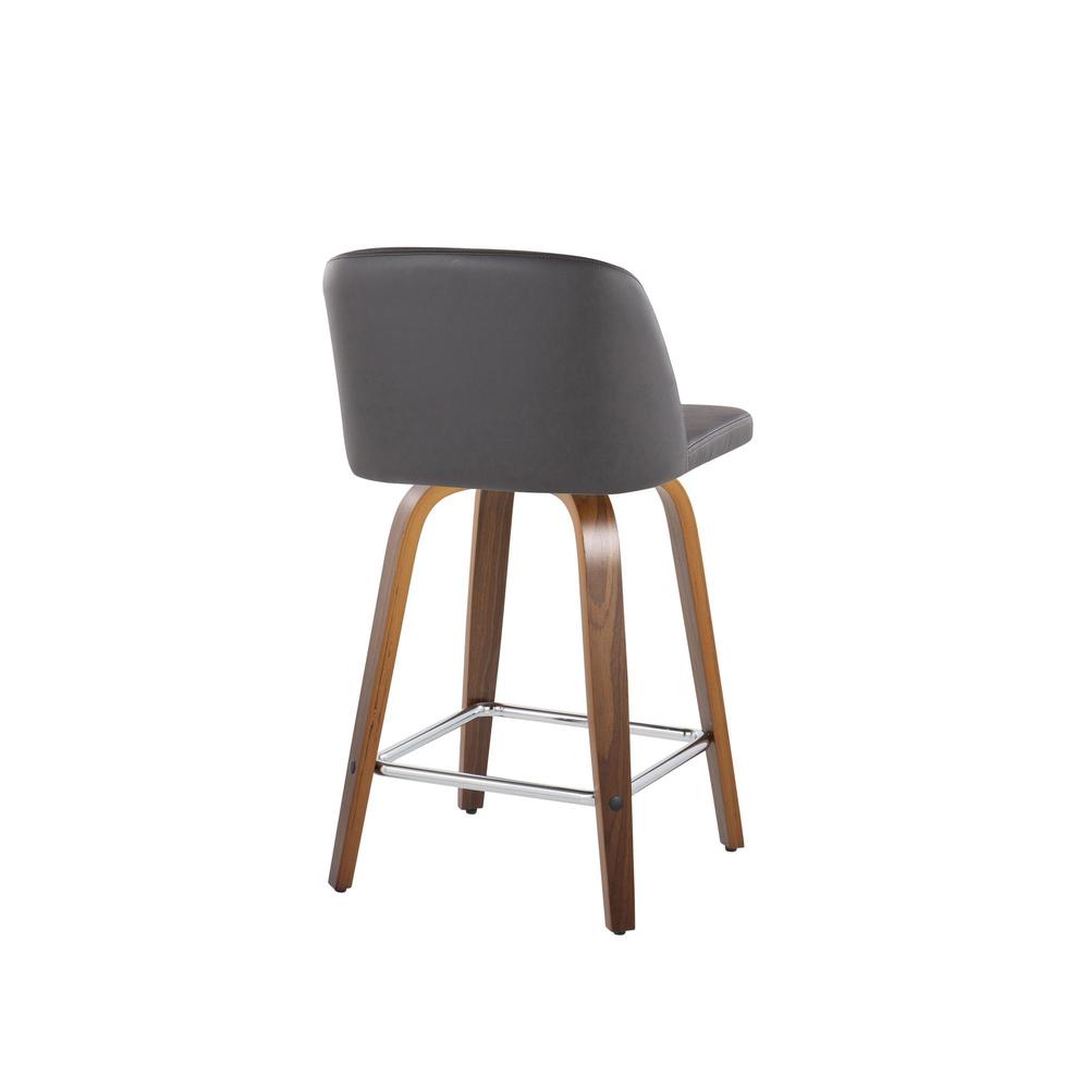 Brown Toriano 24" Fixed Height Counter Stool - Set of 2