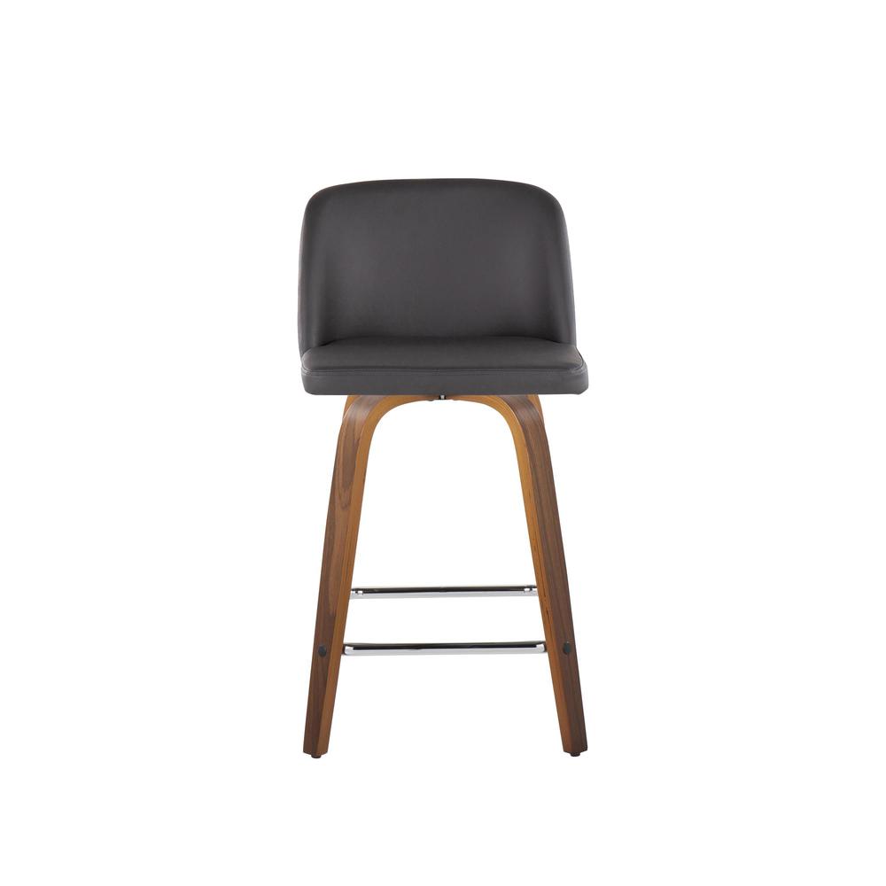Brown Toriano 24" Fixed Height Counter Stool - Set of 2