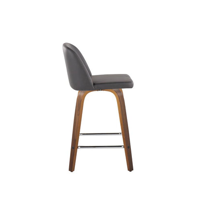 Brown Toriano 24" Fixed Height Counter Stool - Set of 2