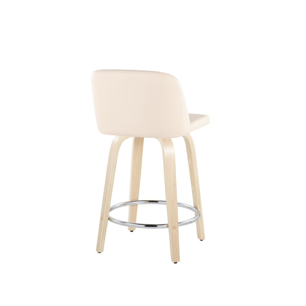 Brown Toriano 24" Fixed Height Counter Stool - Set of 2