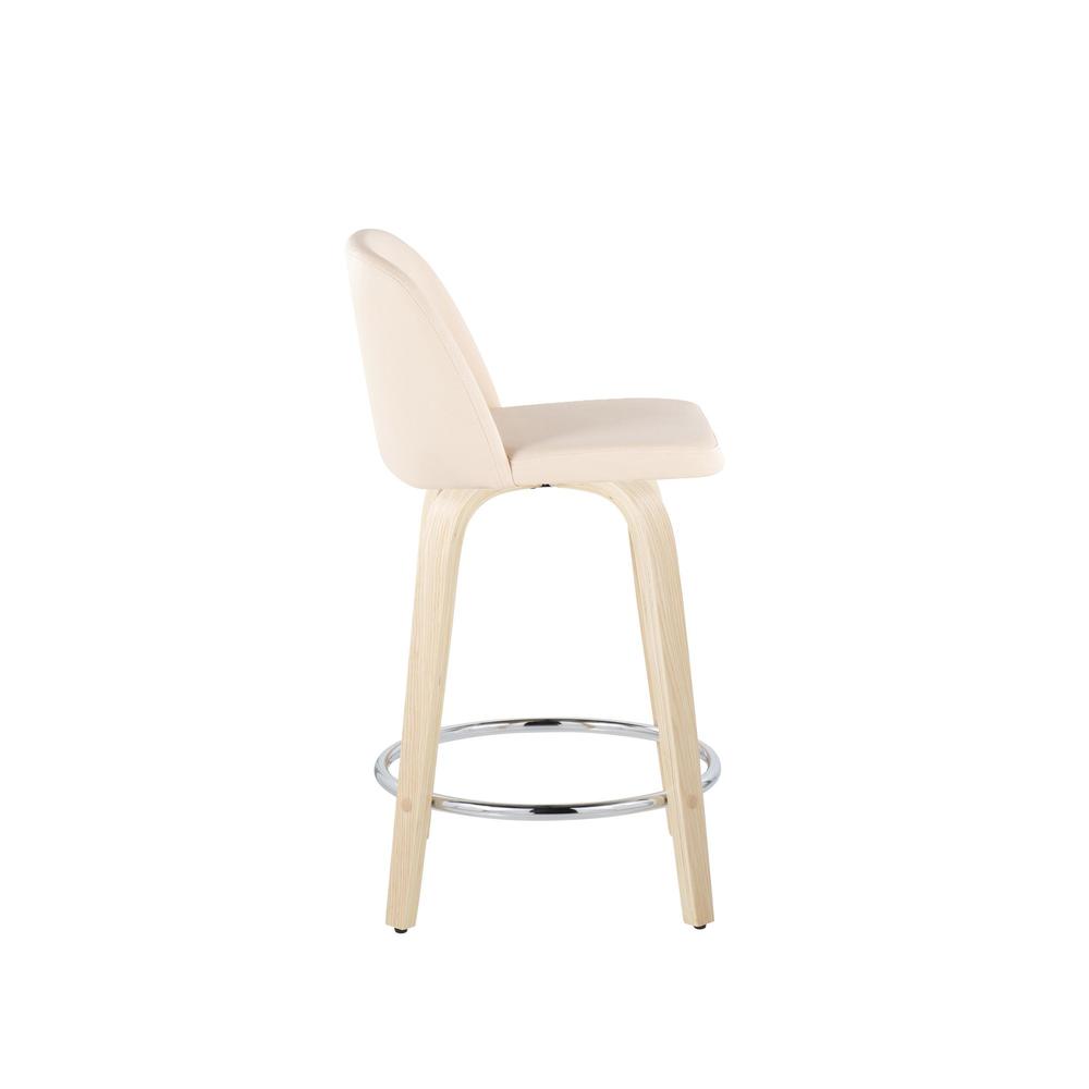 Brown Toriano 24" Fixed Height Counter Stool - Set of 2