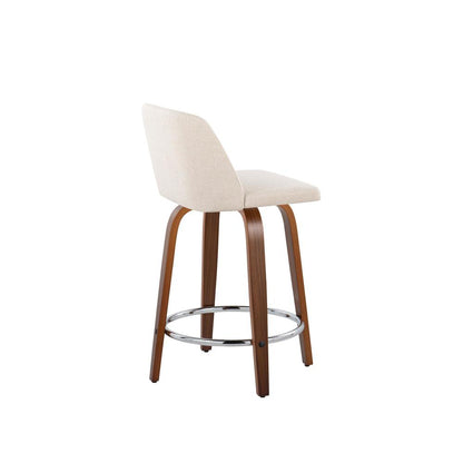 Brown Toriano 24" Fixed Height Counter Stool - Set of 2