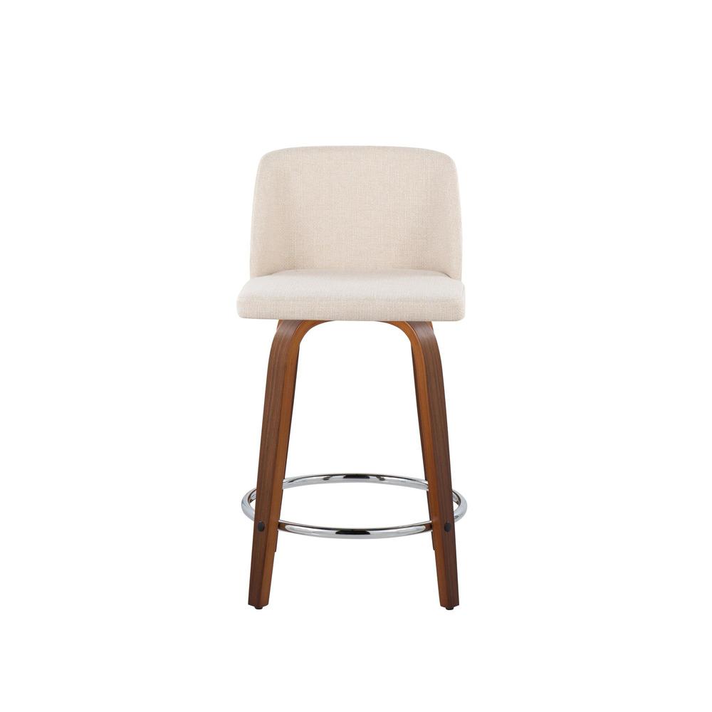 Brown Toriano 24" Fixed Height Counter Stool - Set of 2