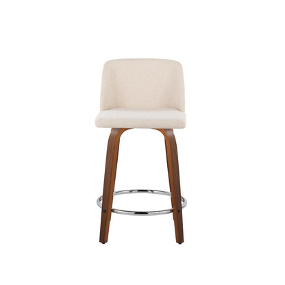 Brown Toriano 24" Fixed Height Counter Stool - Set of 2