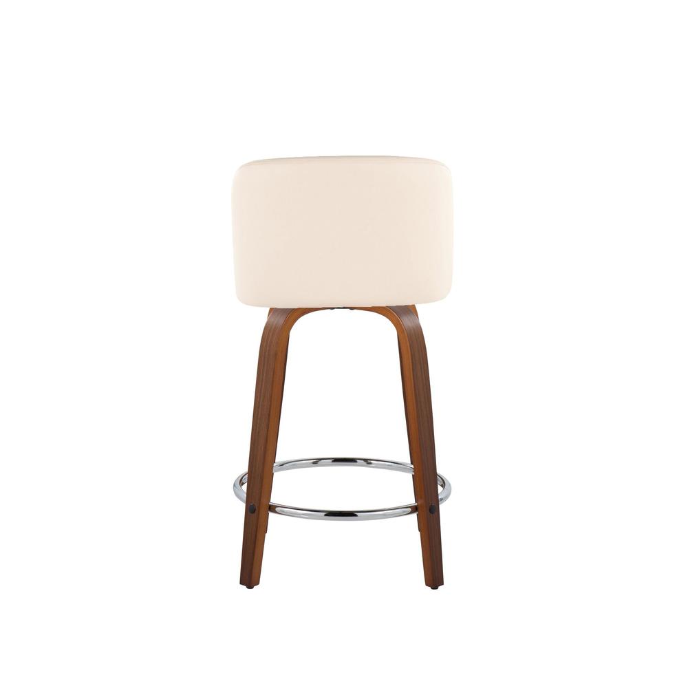 Brown Toriano 24" Fixed Height Counter Stool - Set of 2