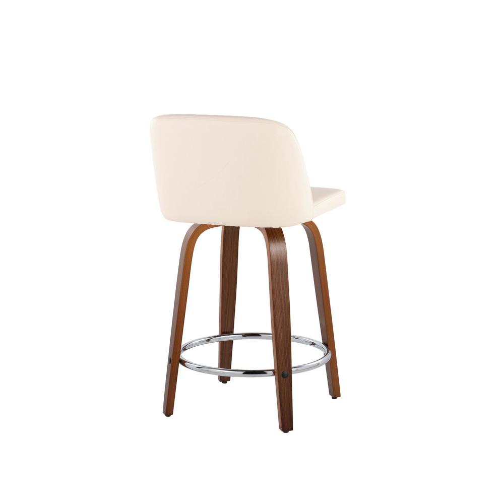 Brown Toriano 24" Fixed Height Counter Stool - Set of 2
