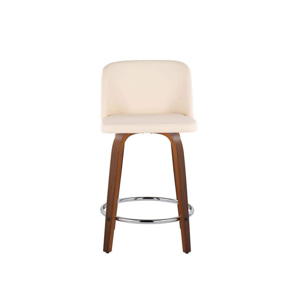 Brown Toriano 24" Fixed Height Counter Stool - Set of 2