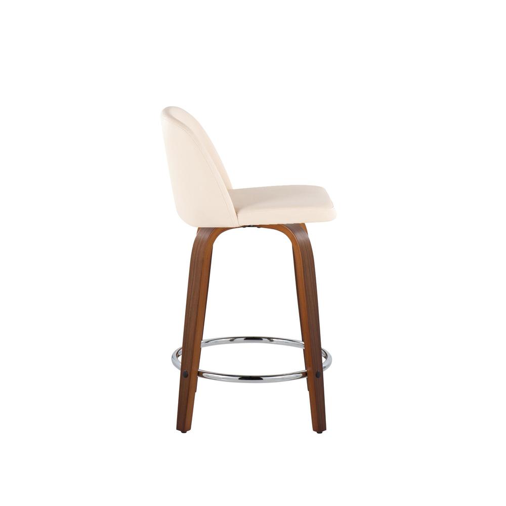 Brown Toriano 24" Fixed Height Counter Stool - Set of 2
