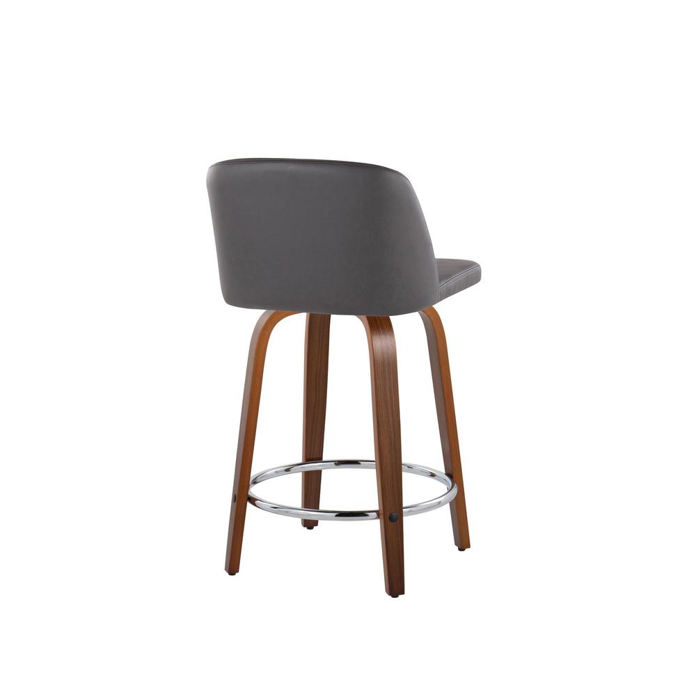 Brown Toriano 24" Fixed Height Counter Stool - Set of 2