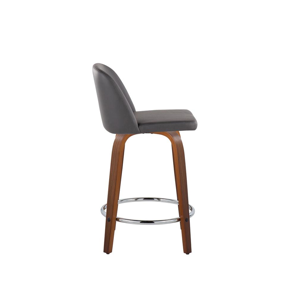 Brown Toriano 24" Fixed Height Counter Stool - Set of 2