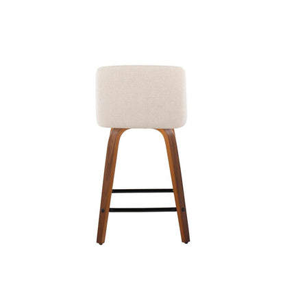 Brown Toriano 24" Fixed Height Counter Stool - Set of 2