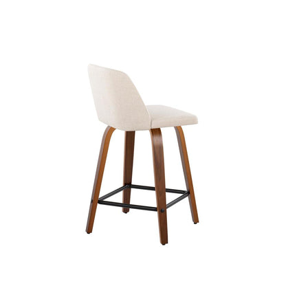 Brown Toriano 24" Fixed Height Counter Stool - Set of 2